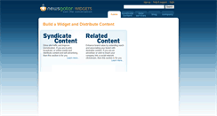 Desktop Screenshot of newsgatorwidgets.com